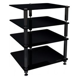 Bergen 2 Stand Mobile Hi-Fi 4 Ripiani Nero