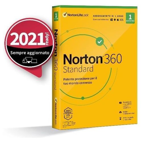 Norton 360 Standard 2020 1 computer Esd digital download