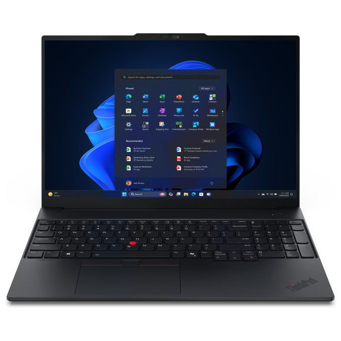 Lenovo 22AY001VIX ThinkPad E16 Gen 3 Notebook 16 pollici Intel Core Ultra 5 226V 16GB RAM 512GB SSD Windows 11 Pro colore Nero