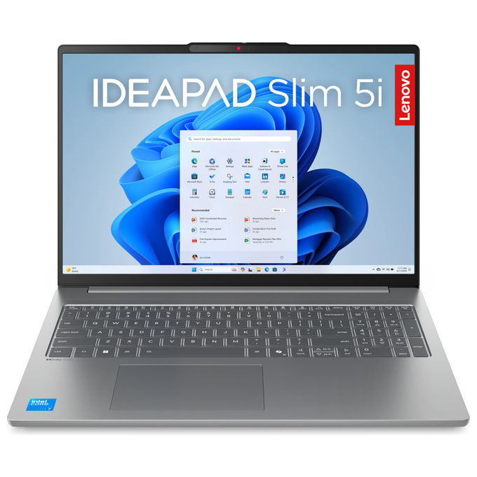 Lenovo 83V7000YIX IdeaPad Slim 5 Notebook 16 pollici Intel Core Ultra 9 185H 16 GB RAM 512 GB SSD Intel Arc Grigio