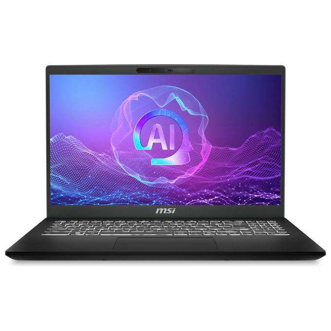 MSI C2HMG-285IT Modern 15 H AI Notebook 15.6'' Intel Core Ultra 9-285H 32GB RAM 1TB SSD colore Nero