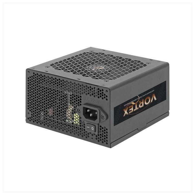Noua Alimentatore Vortex 650W ATX 80 Bronze Pfc Attivo Fan 120mm Tasto On-Off