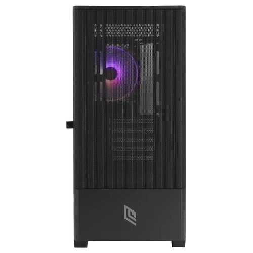Noua Fobia L101 Nero Case Micro ATX per PC Gaming Mini Tower 0.60MM SPCC Ventola LED ARGB Indirizzabile Frontale Mesh e Pannello Laterale in Vetro Temperato Chiusura Magnetica