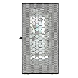 Noua Fobia L8 Bianco Case Micro ATX per PC Gaming Mini Tower 0.60MM SPCC Ventola White RGB Rainbow Frontale Mesh & Pannello Laterale in Vetro Temperato Chiusura Magnetica (AxPxL: 405x380x210 mm)