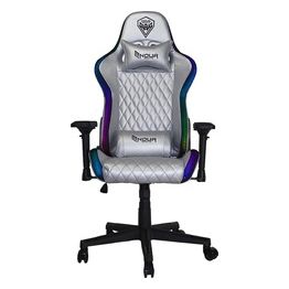 Noua Mao M9 RGB Sedia Gaming con Rotelle Braccioli 4D Schienale e Altezza Regolabile Supporto Lombare e Poggiatesta Silver