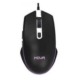 Noua Neon Mouse Gaming RGB con Cavo Usb Sensore Ottico fino a 3200 DPI 6 Pulsanti e Illuminazione a LED con 4 Colori