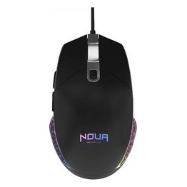 Noua Neon R Mouse Gaming RGB con Cavo Usb Sensore Ottico fino a 4800 DPI 6 Pulsanti e Illuminazione Rainbow