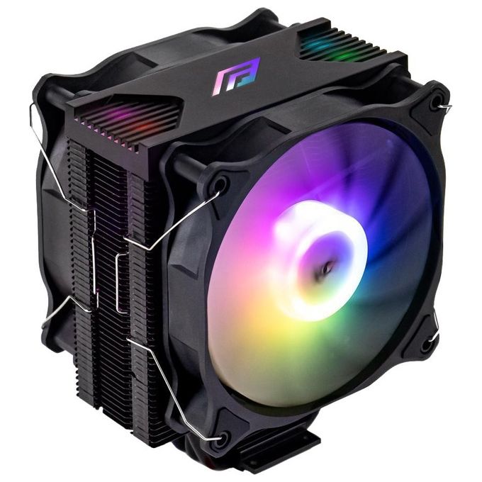 Noua Numb PRO ADD-RGB Dissipatore per CPU 4 Heatpipes TDP 120W con 2 Ventole PWM da 120mm Addressable 5V 3-Pin