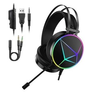 Noua Reaper Rainbow Cuffie Gaming Over-Ear da 50mm con Microfono Flessibile Controllo Volume Headset