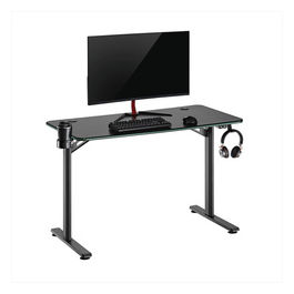 Scrivania Gaming RGB Ergonomica 113cm con Illuminazione Led