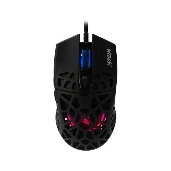 Noua Widow Mouse Gaming RGB con Cavo Sensore Pixart 3212 fino a 7200 DPI Nero