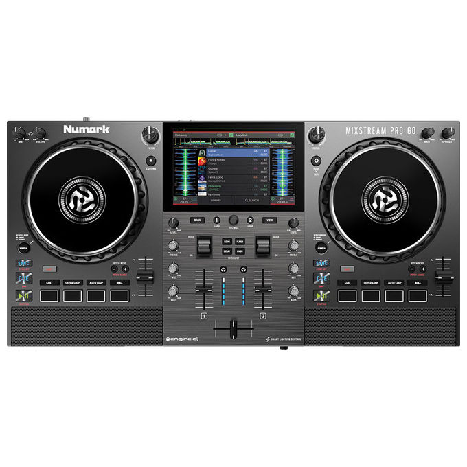 Numark Mixstream Pro Go, Console DJ Autonoma con Batteria e Display