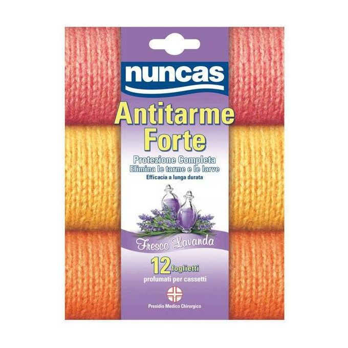 Nuncas Antitarme Profumato Fresco Lavanda Pz.12