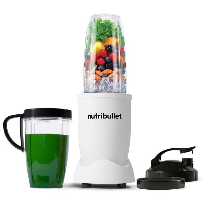 Frullatore NUTRIBULLET Pro NB907MAW, Compatto e Potente, Estrattore di Nutrienti, Smoothie Maker, 900W, Bianco Opaco