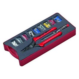 Kit di Pinze a Pressare 152 Parti Boccola 0.5 fino a 16 mm² con Assortimento di Capicorda e Tester
