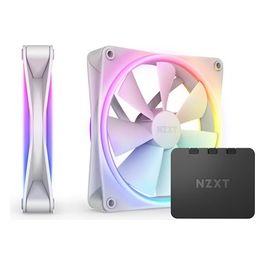 F140 RGB Duo Twin Pack - RF-D14DF-W1 - 2 ventole RGB a due lati da 140 mm con controller RGB - 20 LED indirizzabili individualmente - Flusso d'aria e pressione statica bilanciati - Bianco
