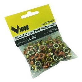 Vigor Occhielli Per Pinze Set 200 Pezzi Regolabili
