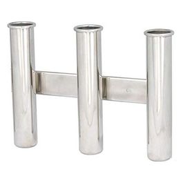 Reggicanne inox a parete 3 posti 