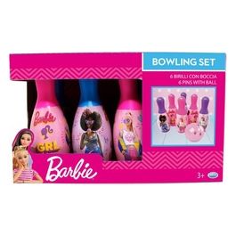 Ods Barbie Set per Bowling 6 Birilli con Palla