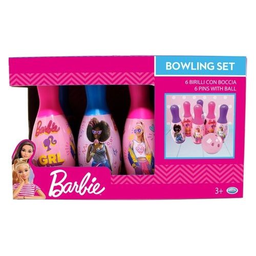 Ods Barbie Set per Bowling 6 Birilli con Palla