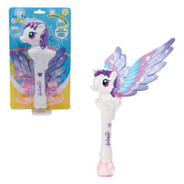 Soffiabolle Spara Bolle Unicorno con Ali e Luci LED