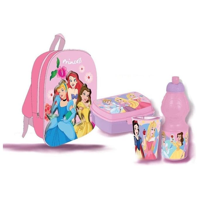 OEM Zaino 3D Bambina con Gift Set 3 In 1 Disney Princess