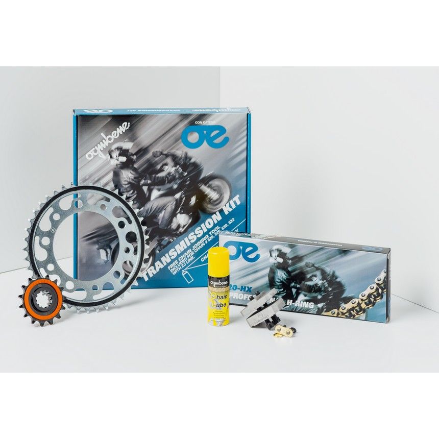 KIT TRASMISSIONE CORONA PIGNONE CATENA OGNIBENE = DID HUSQVARNA 610 SM 05 09