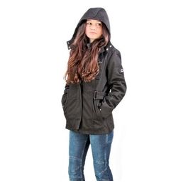 Giacca Horizon Lady Impermeabile 4 Stagioni Taglia XL Nero con Cappuccio Staccabile e Protezioni CE