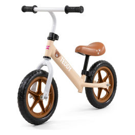Bicicletta senza Pedali Marrone per Bambini 24+ Mesi Telaio Leggero Sedile Regolabile