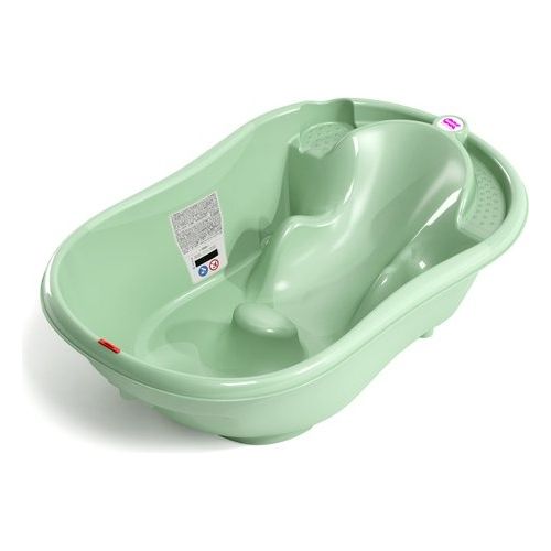 N38234440X Onda Vaschetta Bagnetto Neonato 0-12 Mesi Ergonomica Termometro Digitale colore Verde
