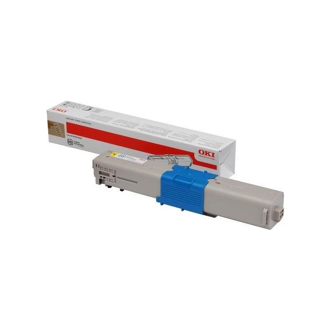 OKI 46490401 Cartuccia Toner Originale Resa 1500 Pagine colore Giallo