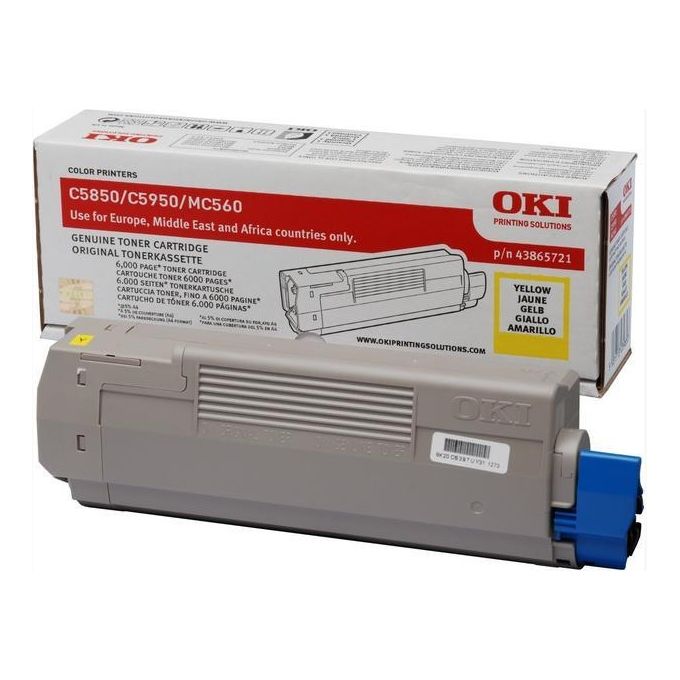 OKI Toner Giallo C5850 5950 6000 Pag