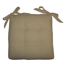 Olibo' Cuscino per sedia con lacci Soft 40x40cm Ecru