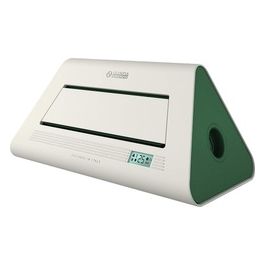- Radical Twin S_0178 - Termoventilatore ceramico da tavolo/parete, potenza 1 800-2 000 W, 2 livelli di calore, termostato regolabile, funzione ventilazione, Bianco/Verde