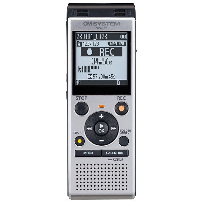 Olympus WS-882 Micro Registratore Digitale 4Gb Usb Micro Sd 1.040 Ore