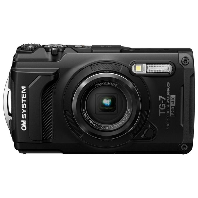 OM Digital Solutions OMSTG7B Tough TG-7 Fotocamera Compatta 12.7 MP CMOS 4x Zoom Ottico 4K UHD Impermeabile fino a 15 m Resistente Urti e Gelo colore Nero