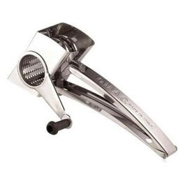 Grattugia a Rullo Manuale Acciaio Inox Gratta Formaggio a Manovella