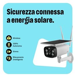 by Netatmo, Telecamera Wi-Fi Esterno Senza Fili a Batteria, con Pannello Solare, visione notturna HD, sirena da 105 dB, rilevamento persone/movimenti/suoni, 2 Vie Audio, IP55, WIFI 2.4, OSC-01