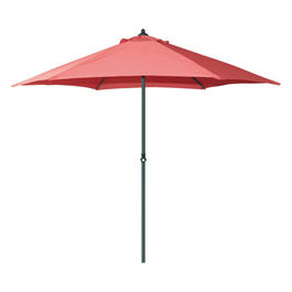 Ombrellone pinto tondo alluminio salmone 270 cm altezza regolabile telo poliestere