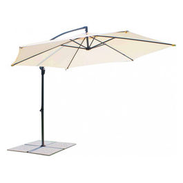 Ombrellone Eris P/L  3 Palo Nero Telo Beige
