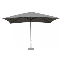 Ombrellone Mercurio 3 X 3 P/C Nero Telo Grigio