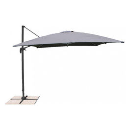 Ombrellone Mercurio Nero P/L 3 X 4 Telo Grigio