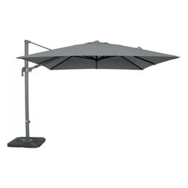 Ombrellone Nettuno Lux Nero P/L 3 X 3 Telo Grigio Chiaro