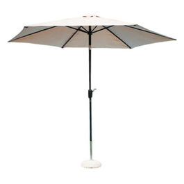 Ombrellone Poly Eco  3 Palo Nero Telo Beige