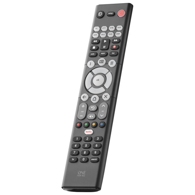 One For All Telecomando Universale Essence Basic 8x1 (8 Dispositivi Auto) Learning Copy - Plastic Free