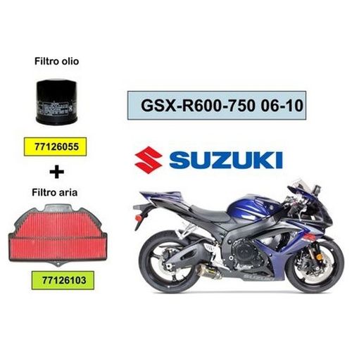 One Kit Filtro aria e olio Suzuki Gsx R 600-750 06-10
