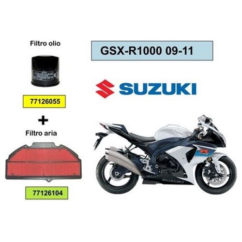 One Kit Filtro aria e olio Suzuki Gsx R 1000 09-11