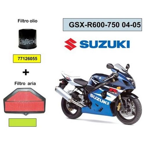 One Kit Filtro aria e olio Suzuki Gsx R 600-750 04-05
