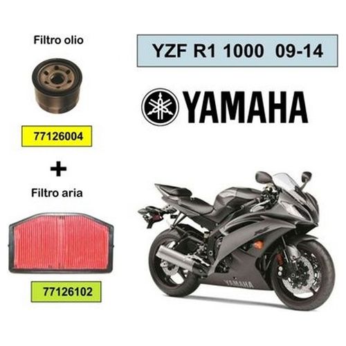 One Kit Filtro aria e olio Yamaha Yzf R1 1000 09-14
