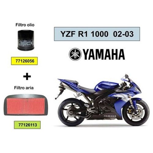 One Kit Filtro aria e olio Yamaha Yzf R1 1000 02-03